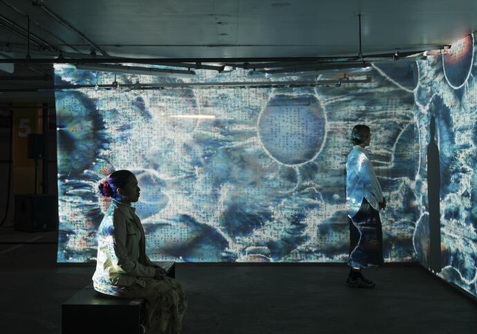 Installation view of Feel the Sound