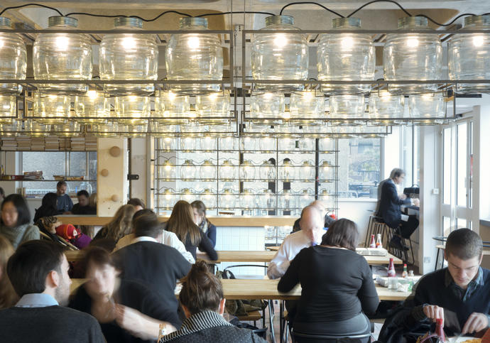 A photo of Barbican kitchen with customers