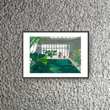 Barbican Conservatory Couple Print by Hannah Jacobs