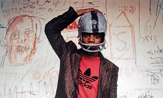 Basquiat with Helmet