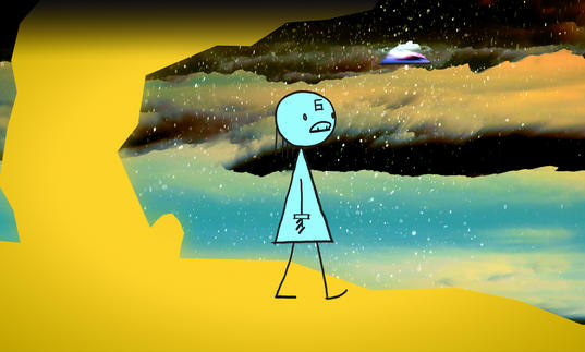 A still from Don Hertzfeldt's The World of Tomorrow Episode Two