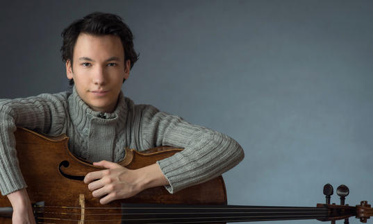 Edgar Moreau holding cello