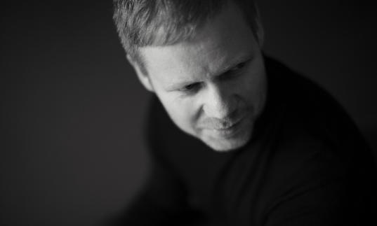 Max Richter looking downwards