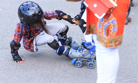 roller blading learning