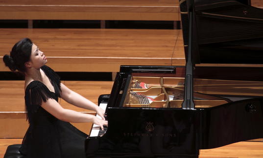 Chinese Pianist Sa Chen performs at the Guildhall School