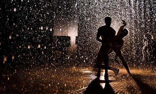 Rain room dancers