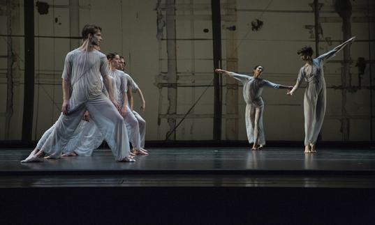 Dancers in black and white