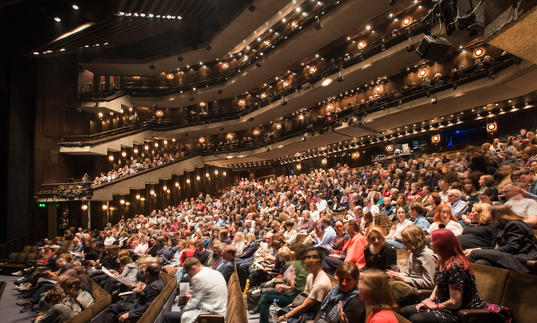 Audience in Barbican Theatre