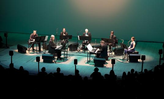 Philip Glass Ensemble on Stage