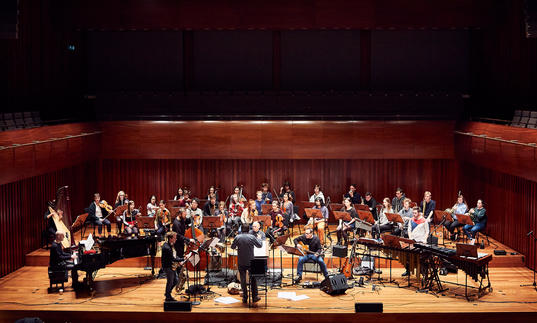 Guildhall Studio Orchestra rehearse