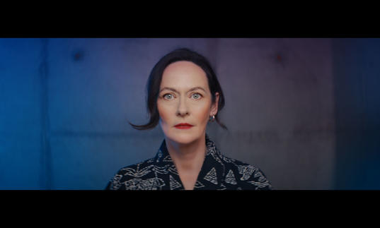 Woman looking at the camera