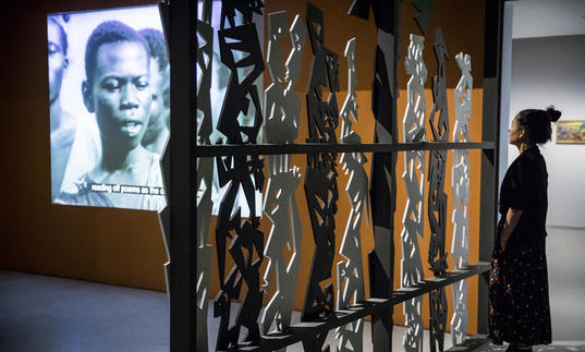 Into the Night: Cabarets and Clubs in Modern Art, Barbican Art Gallery. Getty Images, photo by Tristan Fewings
