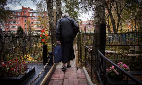 one of the women in the documentary walk through a park