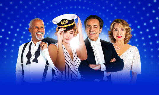 Gary Wilmot, Sutton Foster, Robert Lindsay and Felicity Kendal in Anything Goes