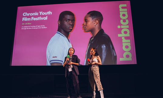 Barbican Young Programmers on stage in the cinema