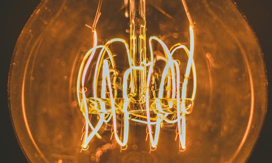 A close up photo of a lightbulb