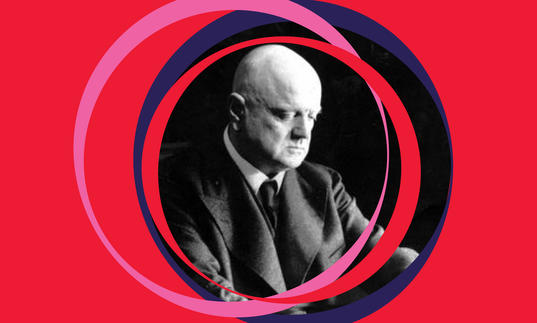 Black and white photo of Jean Sibelius
