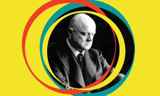 Black and white photo of Jean Sibelius