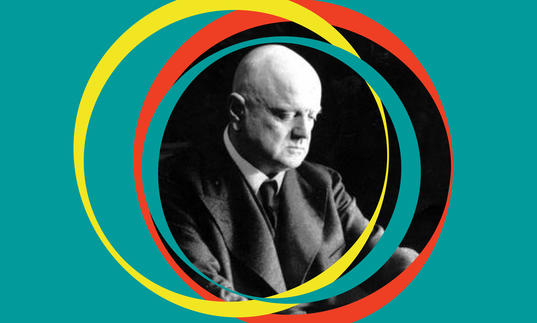 Black and white photo of Jean Sibelius