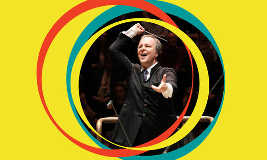 Sakari Oramo conducting the BBC Symphony Orchestra