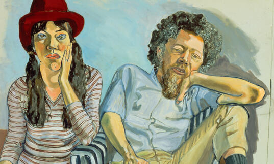 Painting by Alice Neel called Benny and Mary Ellen Andrews