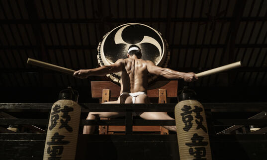 Photo of KODO drummer