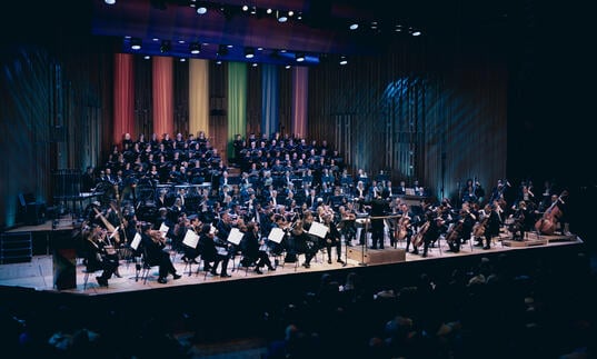 Classical Pride orchestra on stage