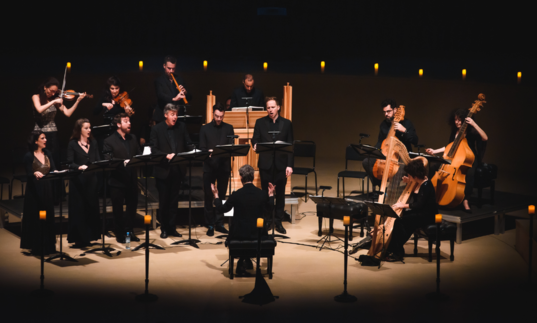 Ensemble La Poeme Harmonique on stage
