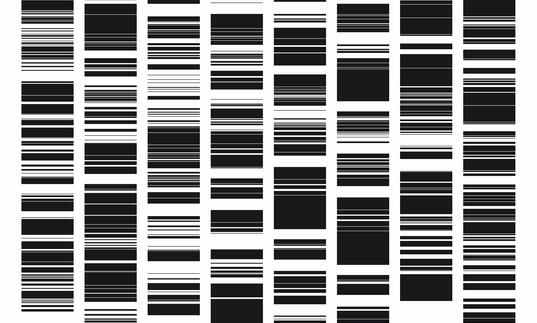 a series of black bars in alternating sizes on a white background 