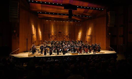 Guildhall Symphony Orchestra on stage at Barbican Hall