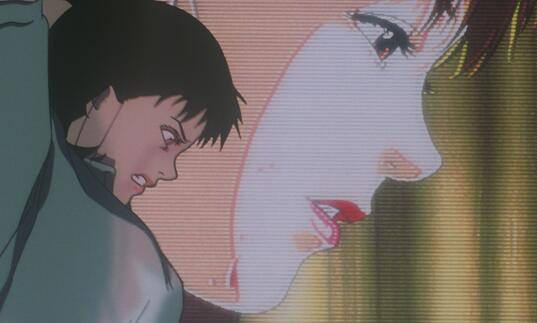 A women with her shadow