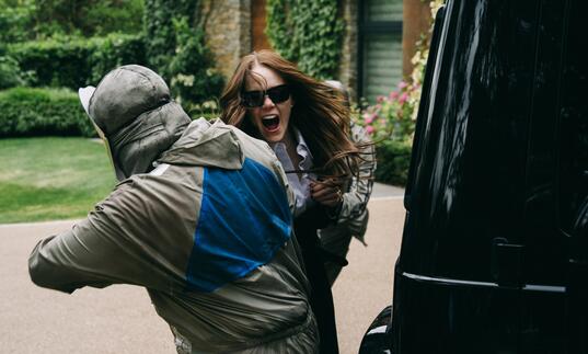 A woman gets abducted