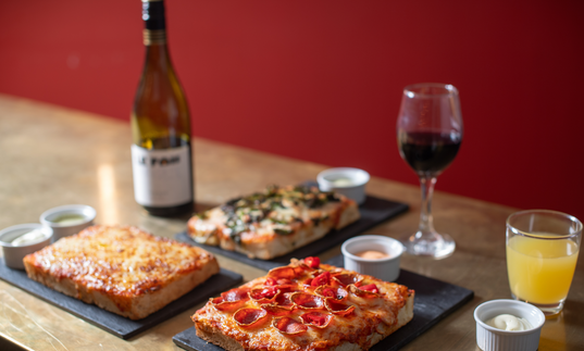 Cinema Café & Bar fluffy focaccia