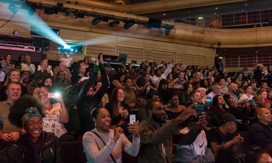 Photo of crowd at OpenFest at the Barbican