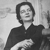 Black and white photo of Grażyna Bacewicz