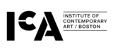 The Institute of Contemporary Art, Boston logo. The letters I, C, A are in a bold, black font. To the right, in smaller text, is Institute of Contemporary Art / Boston.