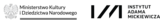 A logo: black text on a white background